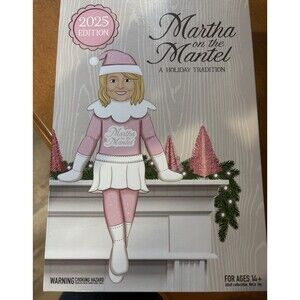 NEW 2025 Martha on the Mantel Holiday Tradition Martha Stewart Holiday Doll BOX
